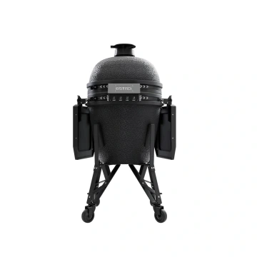 Velký keramický kamado gril bastard 49 cm matný grafit BSTRD Large Graphite kompletní s podvozkem a stolky