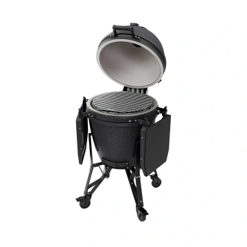 Velký keramický kamado gril bastard 49 cm matný grafit BSTRD Large Graphite kompletní s podvozkem a stolky