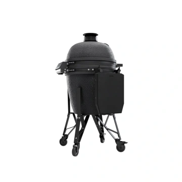 Velký keramický kamado gril bastard 49 cm matný grafit BSTRD Large Graphite kompletní s podvozkem a stolky