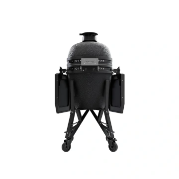 Střední keramický kamado gril bastard 40 cm matný grafit BSTRD Medium Graphite kompletní s podvozkem a stolky