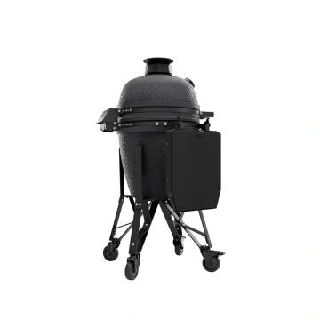 Střední keramický kamado gril bastard 40 cm matný grafit BSTRD Medium Graphite kompletní s podvozkem a stolky
