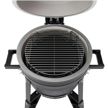 Kompaktní keramický kamado gril bastard 34 cm matný grafit BSTRD Compact Graphite stolní s podstavcem