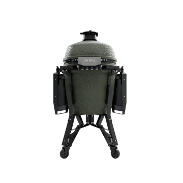 Velký keramický kamado gril bastard 49 cm zelený BSTRD PRO Large Solo Alpine Green kompletní s podvozkem a stolky