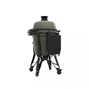 Velký keramický kamado gril bastard 49 cm zelený BSTRD PRO Large Solo Alpine Green kompletní s podvozkem a stolky