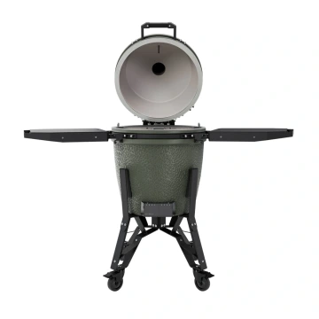 Velký keramický kamado gril bastard 49 cm zelený BSTRD PRO Large Solo Alpine Green kompletní s podvozkem a stolky