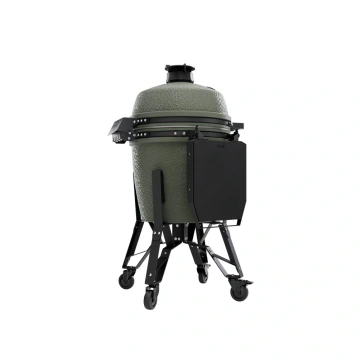 Velký keramický kamado gril bastard 49 cm zelený BSTRD PRO Large Solo Alpine Green kompletní s podvozkem a stolky