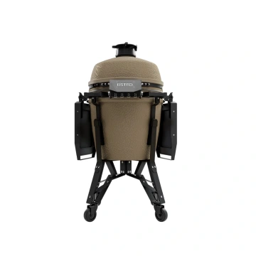 Velký keramický kamado gril bastard 49 cm matně pískový BSTRD PRO Large Solo Desert Sand kompletní s podvozkem a stolky