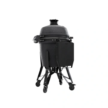 Velký keramický kamado gril bastard 49 cm grafitový BSTRD PRO Large Solo Graphite kompletní s podvozkem a stolky